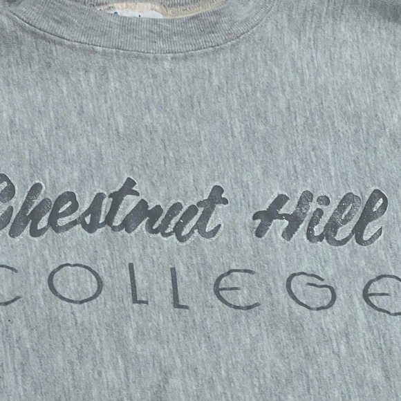 Vintage 80s Chestnut Hill College Champion Reverse Weave 1980s Sweatshirt - Picture 3 of 5